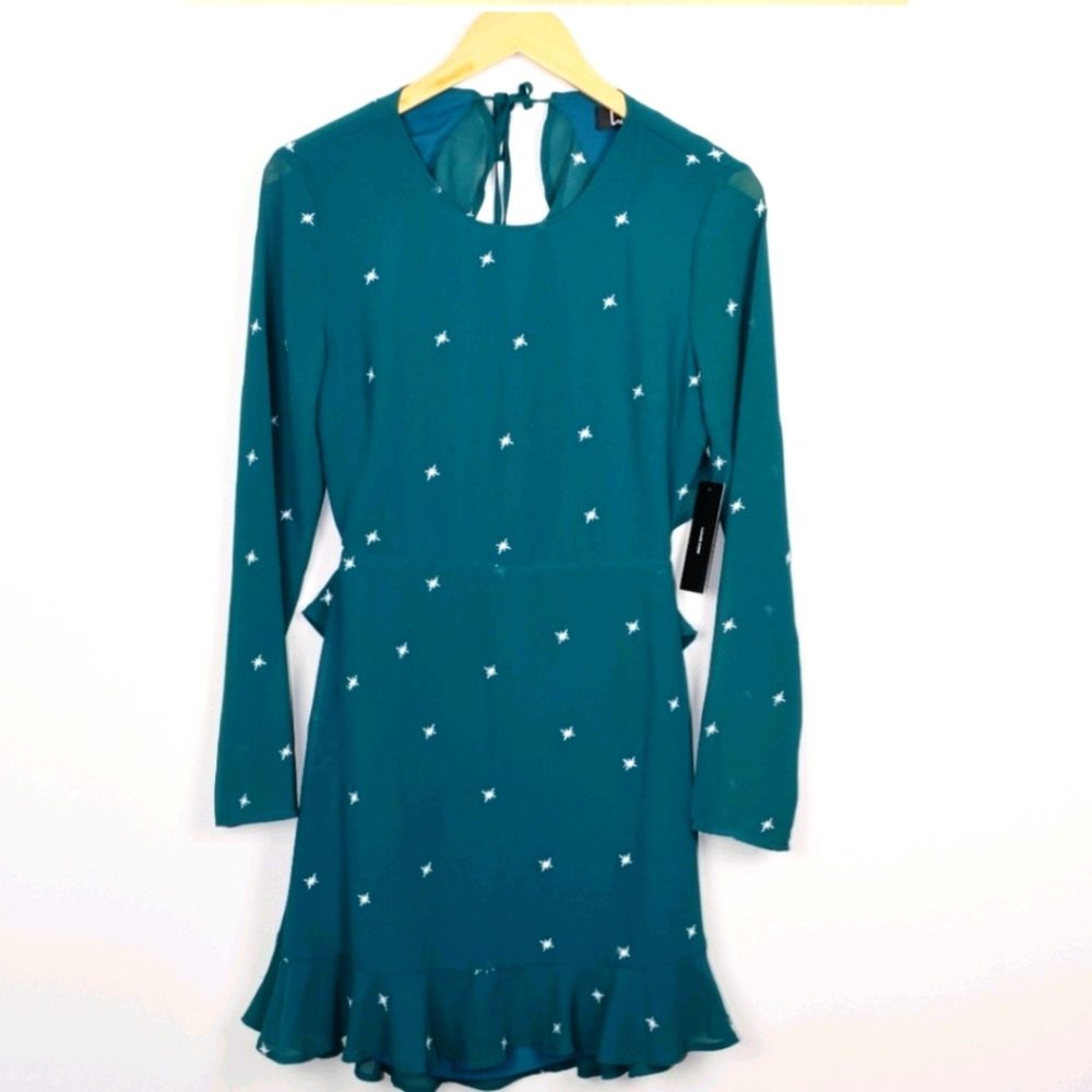 Lulu's Counting Constellations Backless Dress